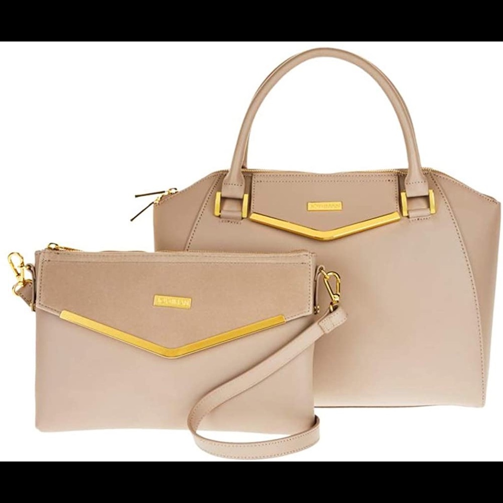 JOY & IMAN Satchel, Clutch & Wallet NWOT